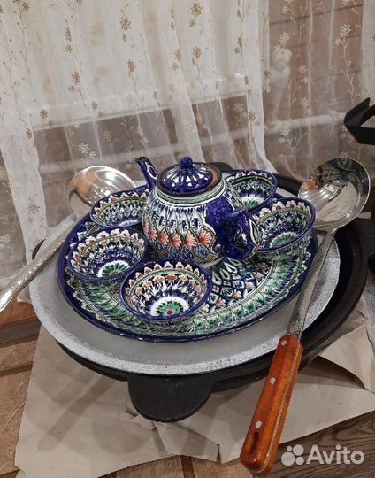 Узбекский нож пчак (ляган посуда)