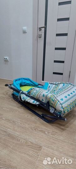 Санки коляска ника kids