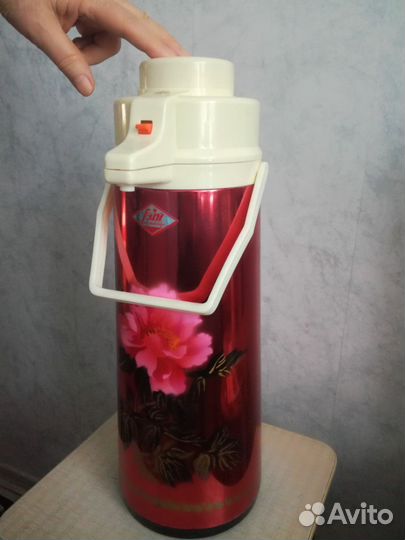 Термос 3 литра с помпой, фабричное произ-во