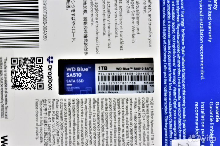 SSD Western Digital 1 Tb M.2 TLC 3D nand Новые