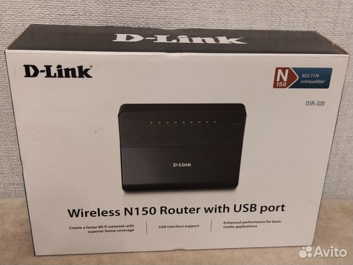 Wi-Fi роутер D-Link беспроводной N150