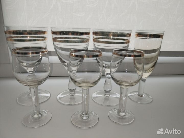 Хрустальная посуда СССР(рюмки)