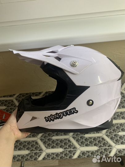 Кроссовый шлем с очками