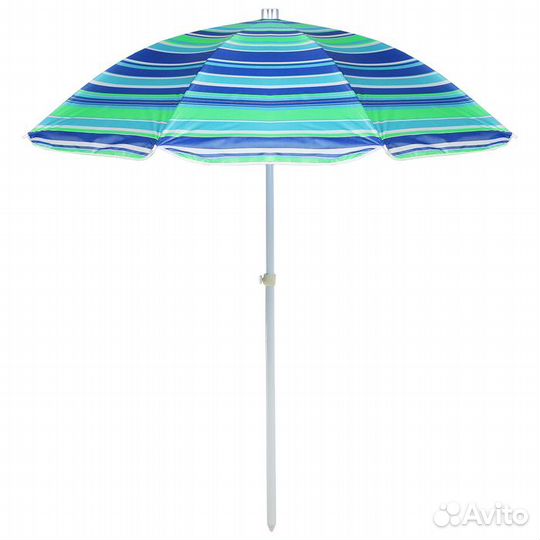 Зонт пляжный «Модерн» с серебряным покрытием, d240