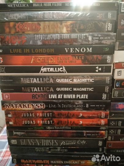 Видеоконцерты, клипы на DVD (рок, метал и др)