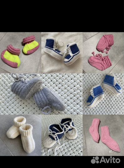 Вязаные детские шапочки. Новые