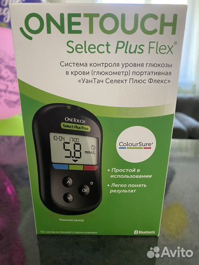 Глюкометр one touch select plus flex