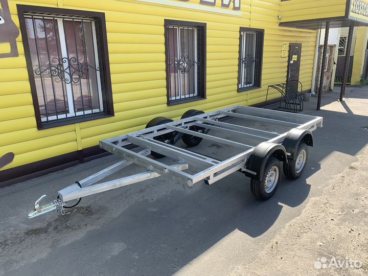Прицеп-платформа 3,5*1,9м двойная рама б/к