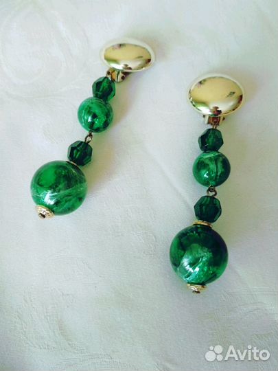 Клипсы винтаж Италия