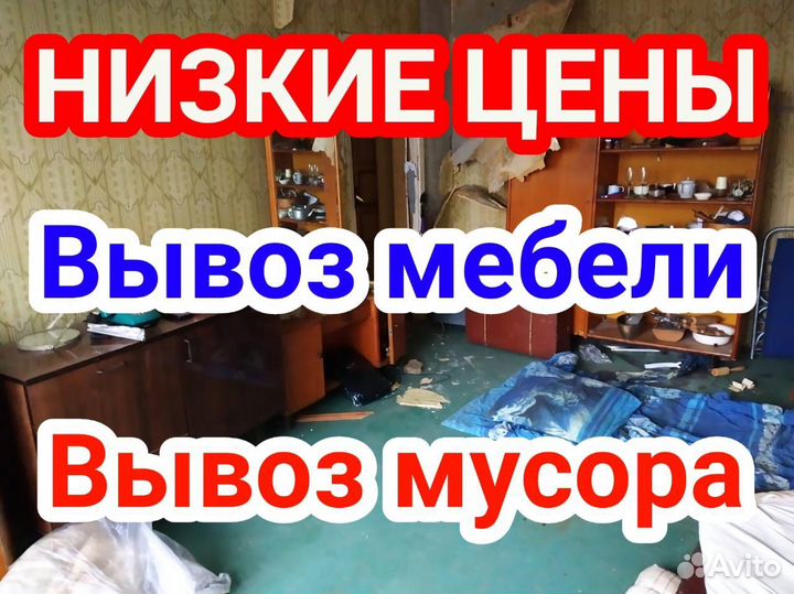 Вывоз Мусора/ Вывоз Мебели/ Перевозки/ Грузчики