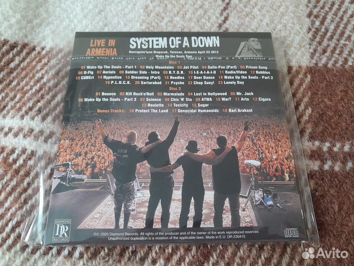 System Of A Down - Live In Armenia (2CD Bootleg)
