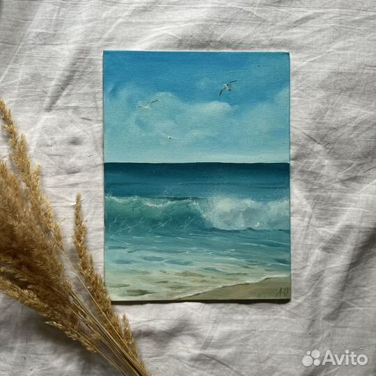 Морской пейзаж маслом