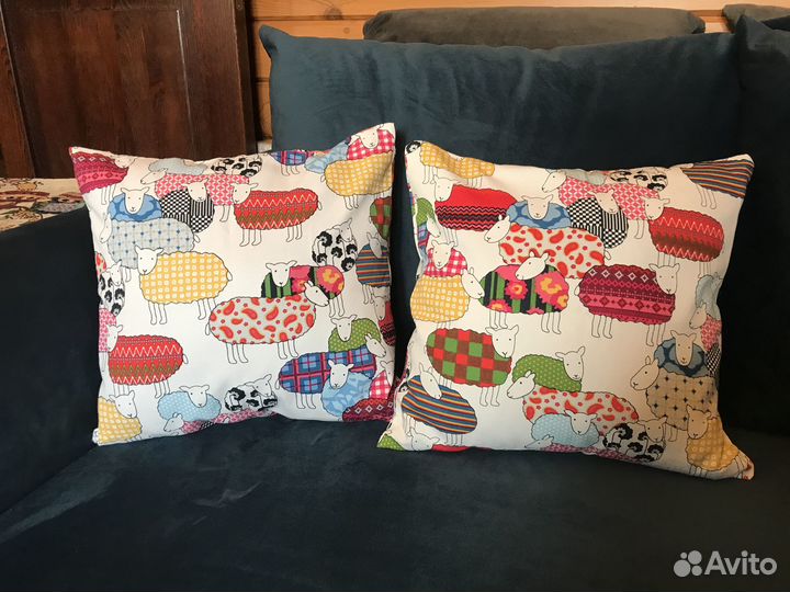 Подушки декоративные с овечками (новые)
