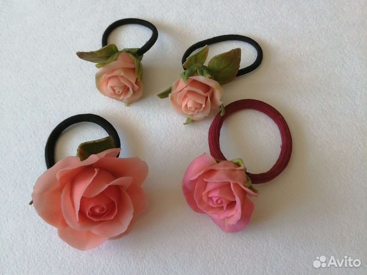 Резинка для волос из полимерной глины