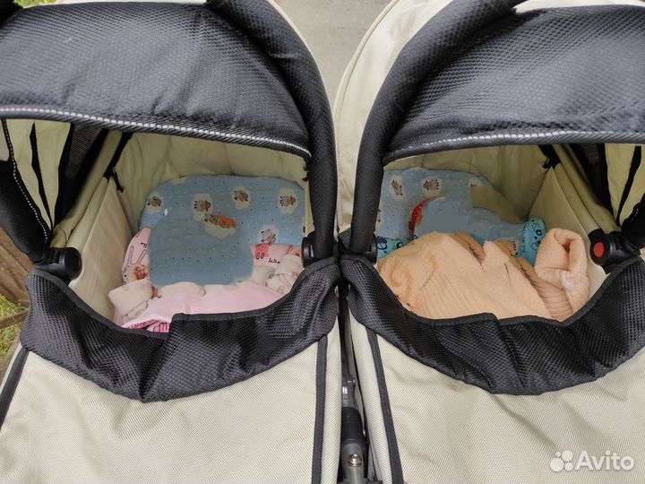 Коляска для двойни 2 в 1