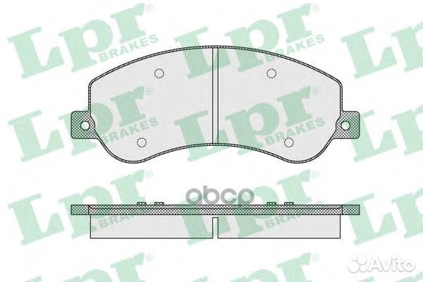 Колодки тормозные дисковые 05P1679 Lpr