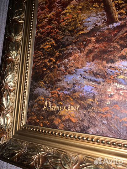 Картина маслом на холсте старинная