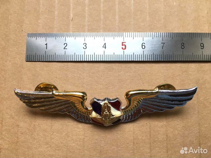 Thai AIR force metal wing badge / Оригинал
