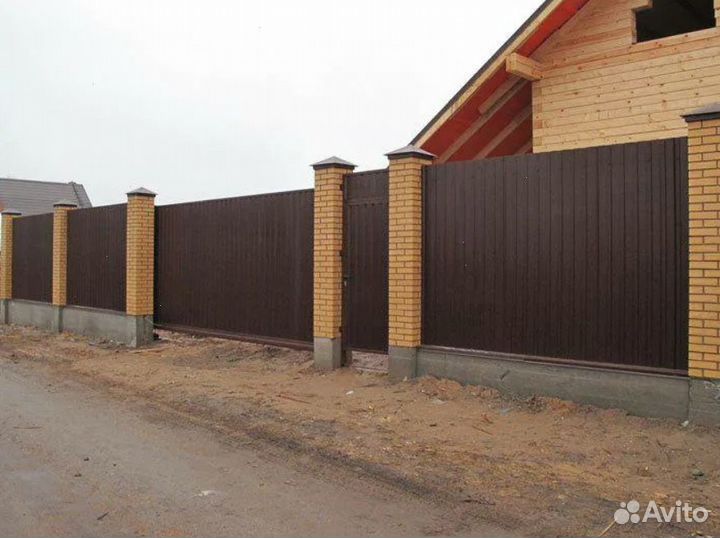 Ворота откатные с подушкой