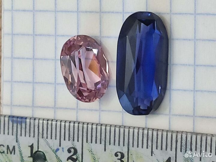 Камни корунды из советских ювелирных украшений