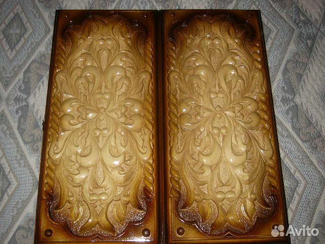 Нарды деревянные резные, ручной работы