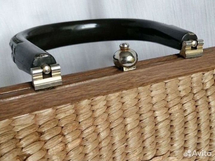 Сумка женская винтажная бакелитовая ручка