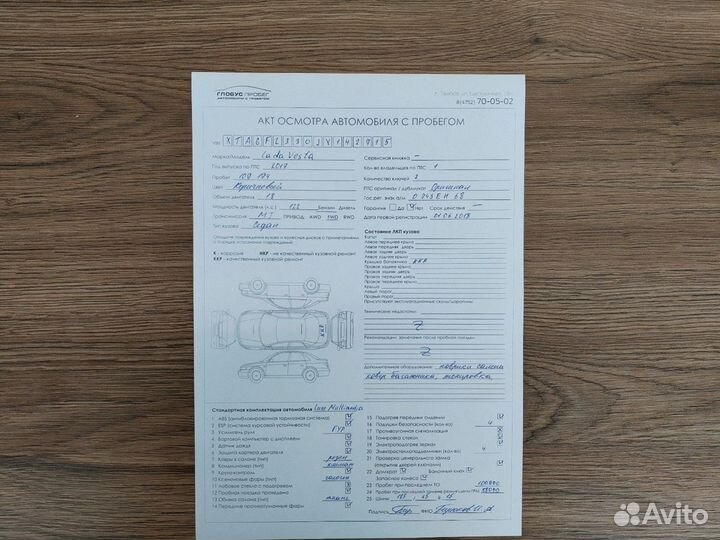 LADA Vesta 1.8 МТ, 2017, 109 194 км