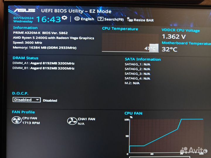 Ryzen 5 2400g, Vega 11, nvme 240gb