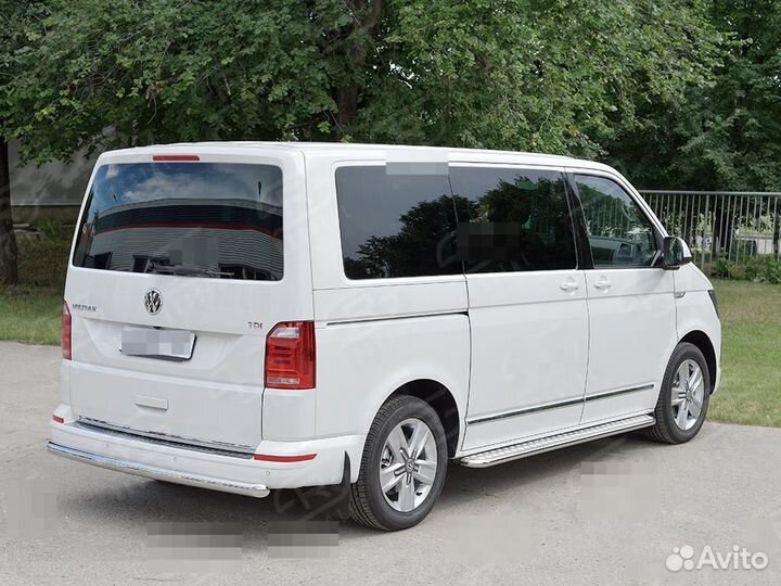 Защита заднего бампера дуга Vw Caravella 2016