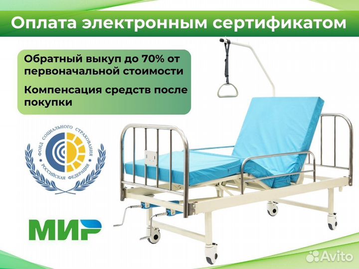 Кровать медицинская функциональная