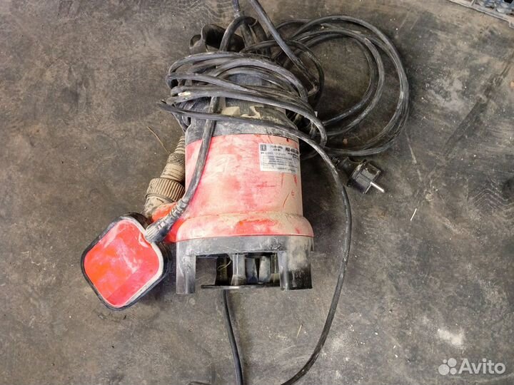 Дренажный насос для грязной воды бу