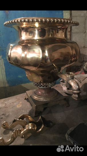 Ремонт старинных самоваров на дровах