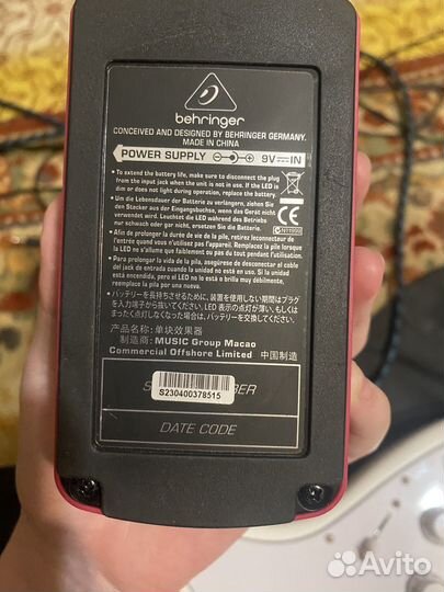 Педаль для элект Behringer HM 300 heavy metal