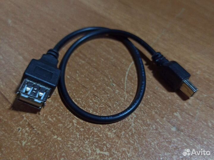 Кабель mini usb USB (гнездо)