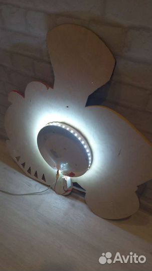 Светильник детский настенный Паровозик из Ромашков