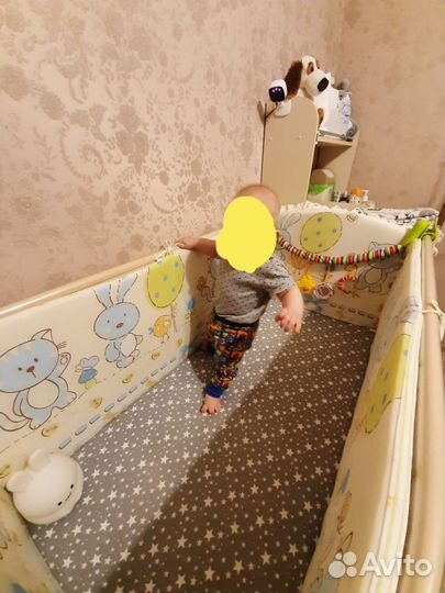 Бортики в кроватку большие