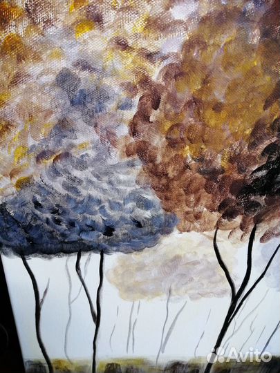 Картина акрилом на холсте 50 на 50 см 