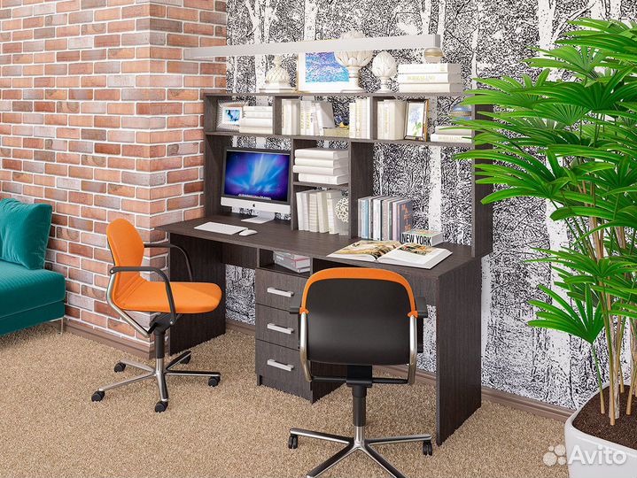 Стол компьютерный для двоих