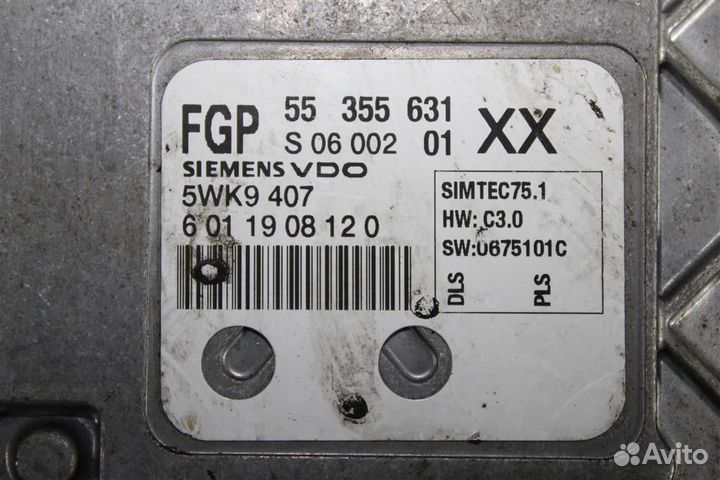 Блок управления двигателем Opel Astra H