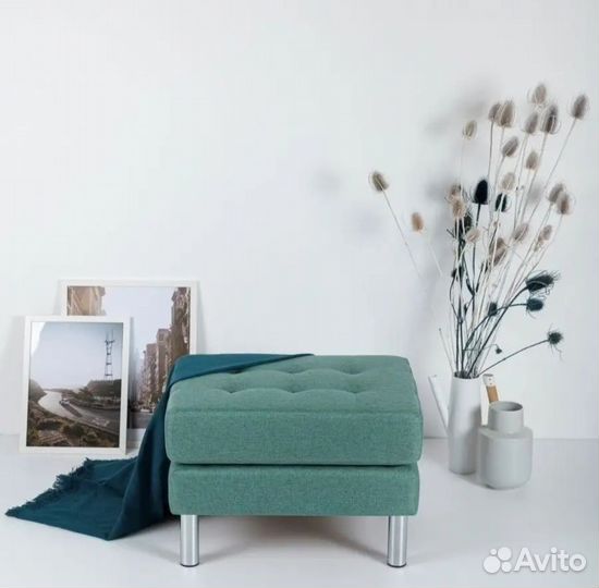 Пуф банкетка, пуфик, зелёный