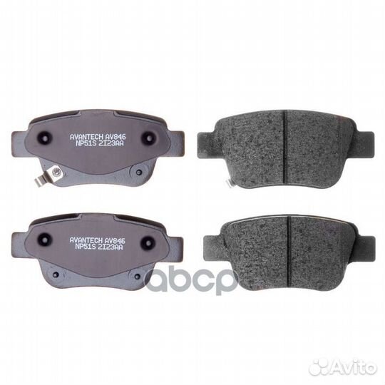 Колодки тормозные дисковые Avantech (противоскр