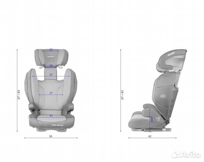 Автокресло recaro monza nova 2
