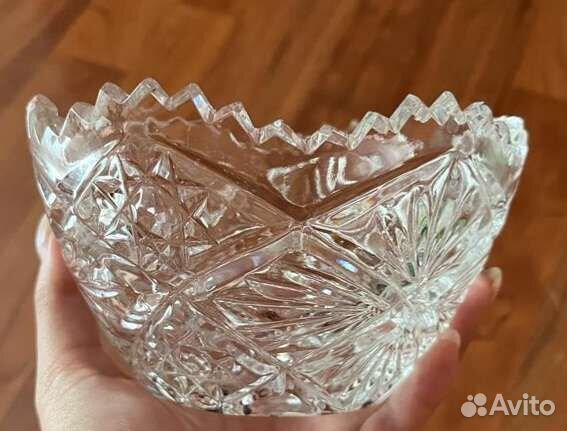 Ваза для фруктов хрусталь