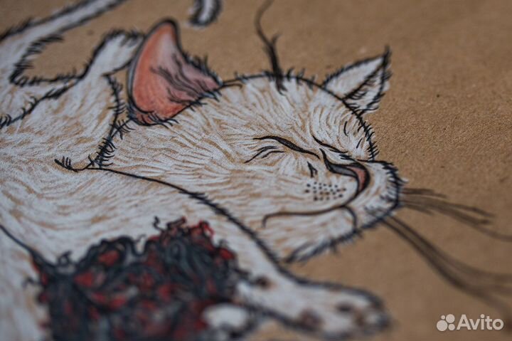 Рисунок пастелью/Котёнок