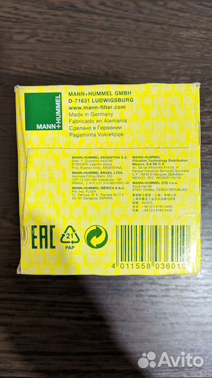 Mann filter Фильтр масляный W712/95