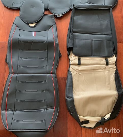 Чехлы автомобильные из экокожи комплект новые