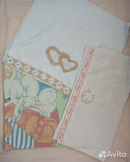 Большие банные махровые полотенца