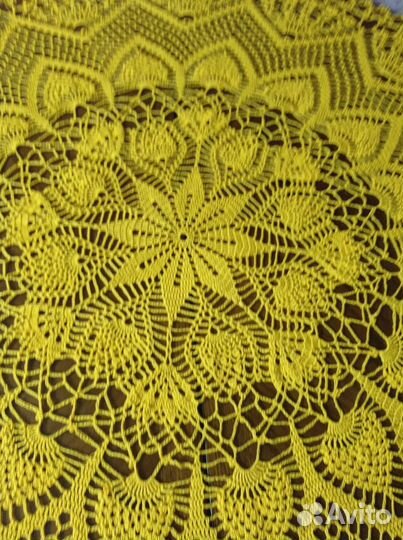 Скатерть круглая вязаная