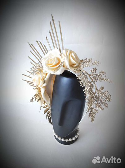 Ободок с цветами