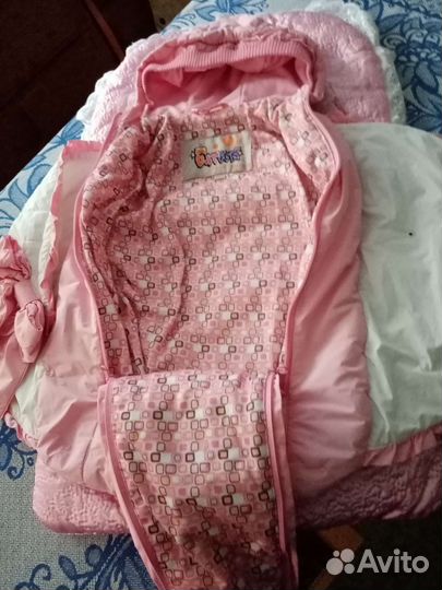 Конверт на выписку для девочки осень